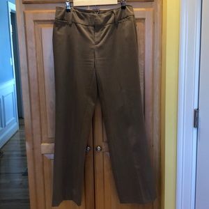 Beige dress pants.